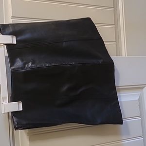Faux Leather Skirt
